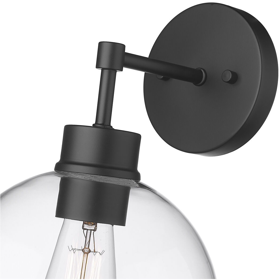 Basin 1 Light 13.1 inch Powder Coated Black Outdoor Wall Sconce